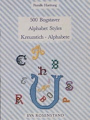 500 bogstaver til korssting og fransk broderi